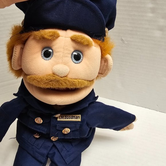Mr I M Goodman Police Officer Hand Puppet Blue Uniform Sunny Toys 14" - Picture 12 of 16